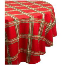 70 inches Plaid Tablecloth